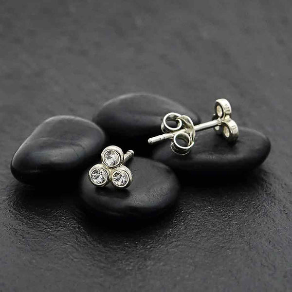 925 Kirti Sterling Silver Stone Earrings